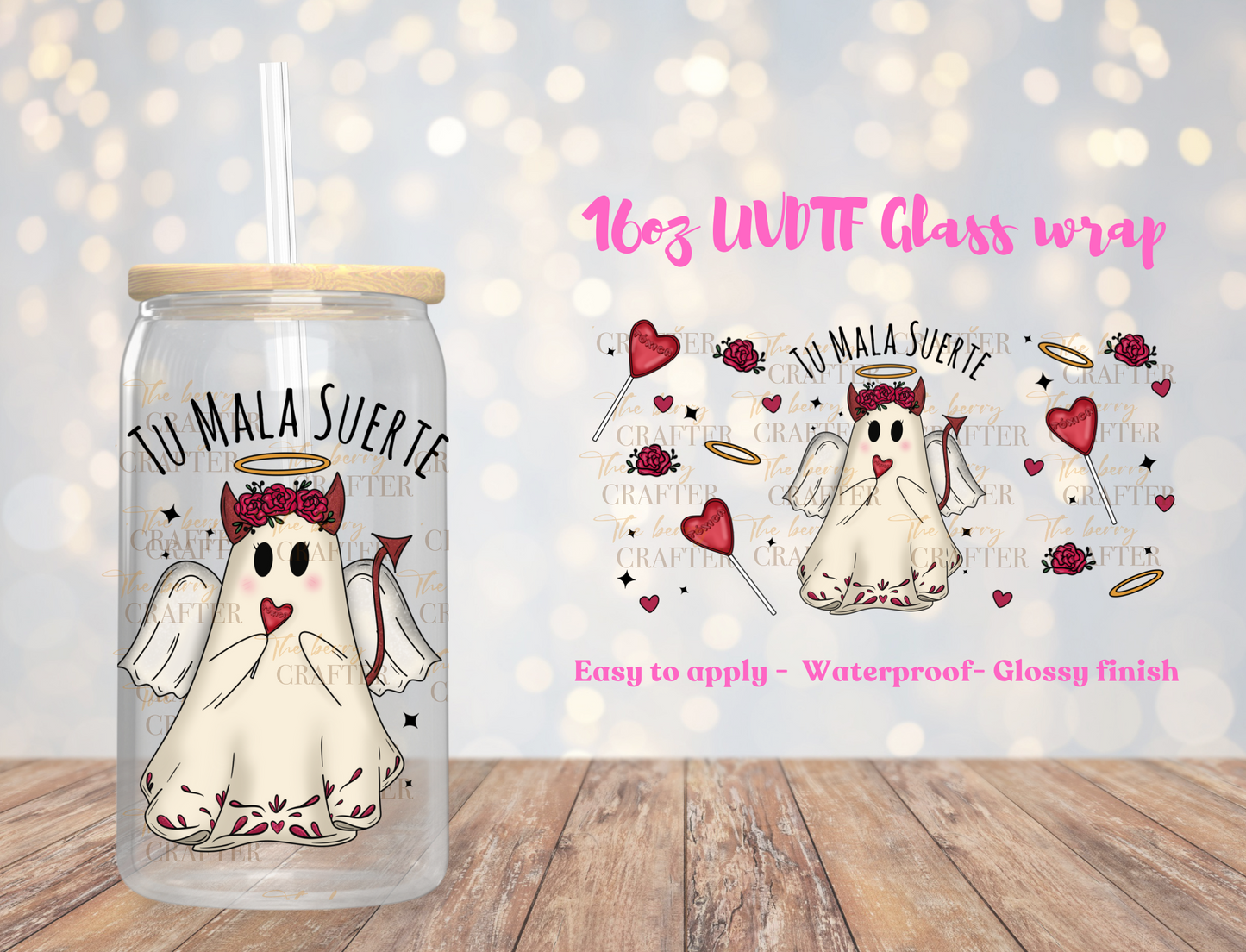 #554 Tu mala suerte UVDTF Wrap