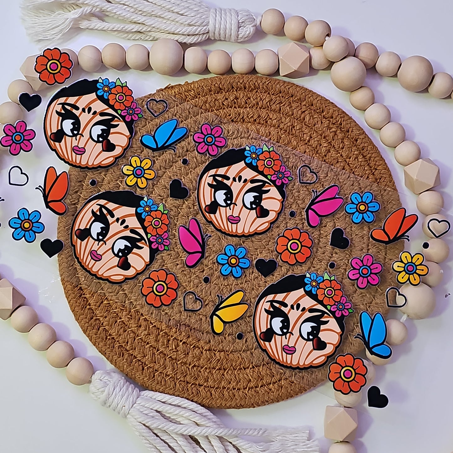 #244 Colorful vibrant cute conchita UVDTF Wrap