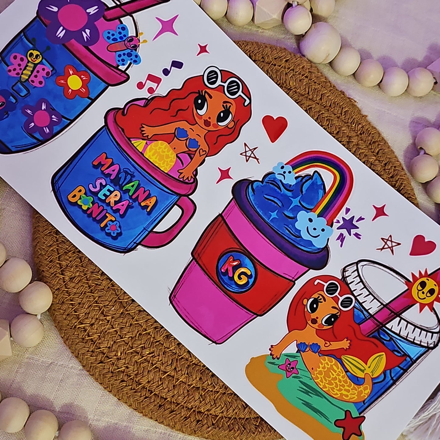 #148 Karol G MSB cups UVDTF Wrap