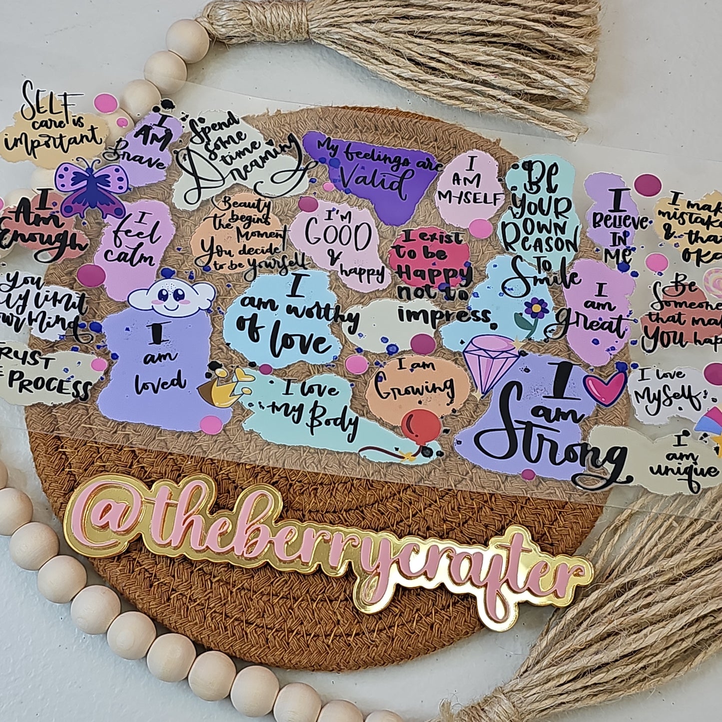 #359 I'm worthy of love UVDTF Wrap