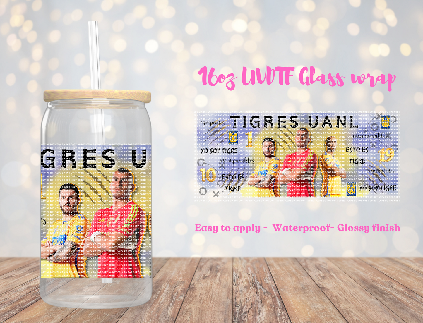 #70 Tigres UANL UVDTF Wrap