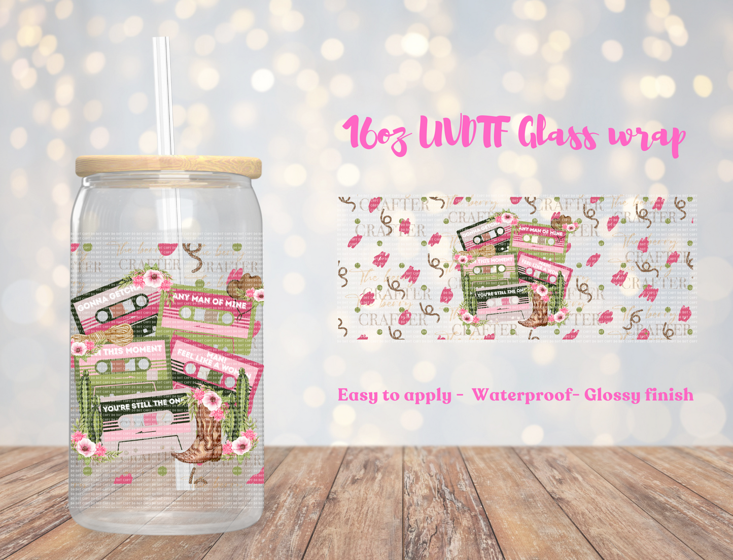 #333 Western throwback you're still the one UVDTF Wrap