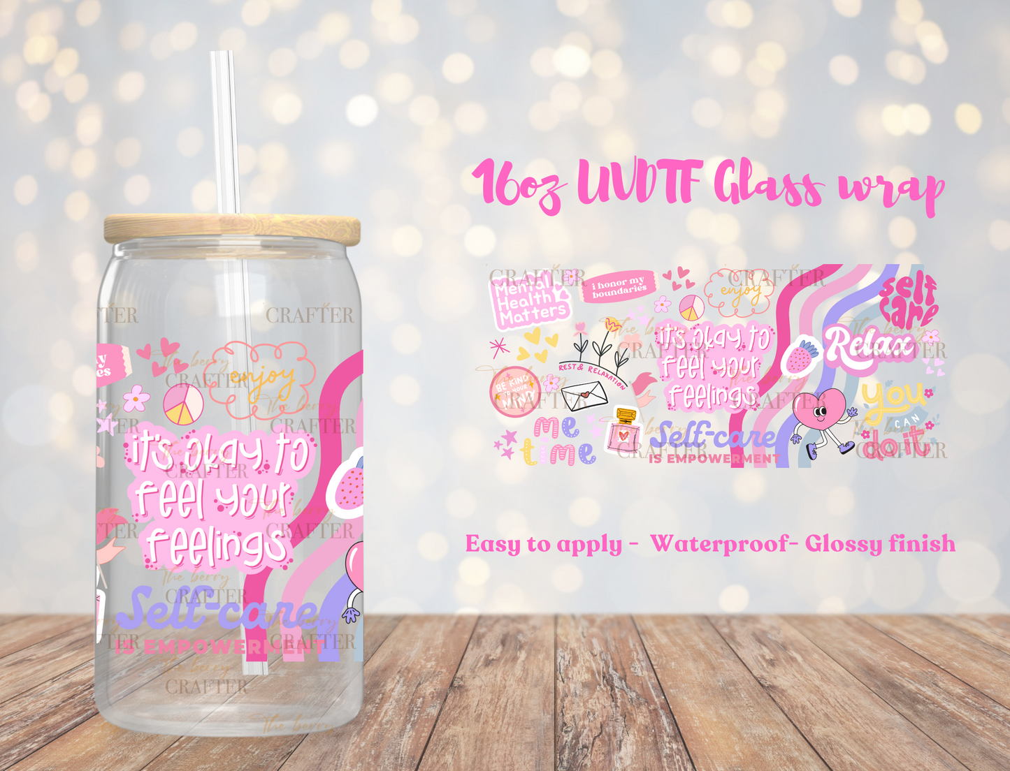 #373 It's okay to feel your feelings UVDTF Wrap