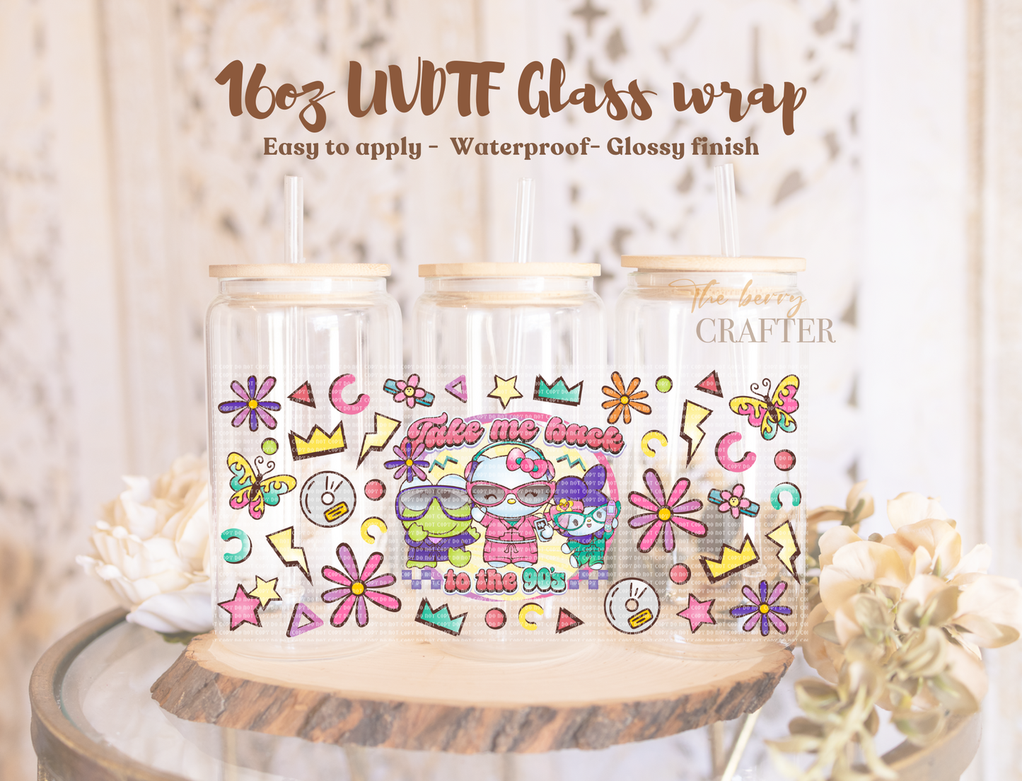 #114 Take me back to the 90s HK UVDTF Wrap