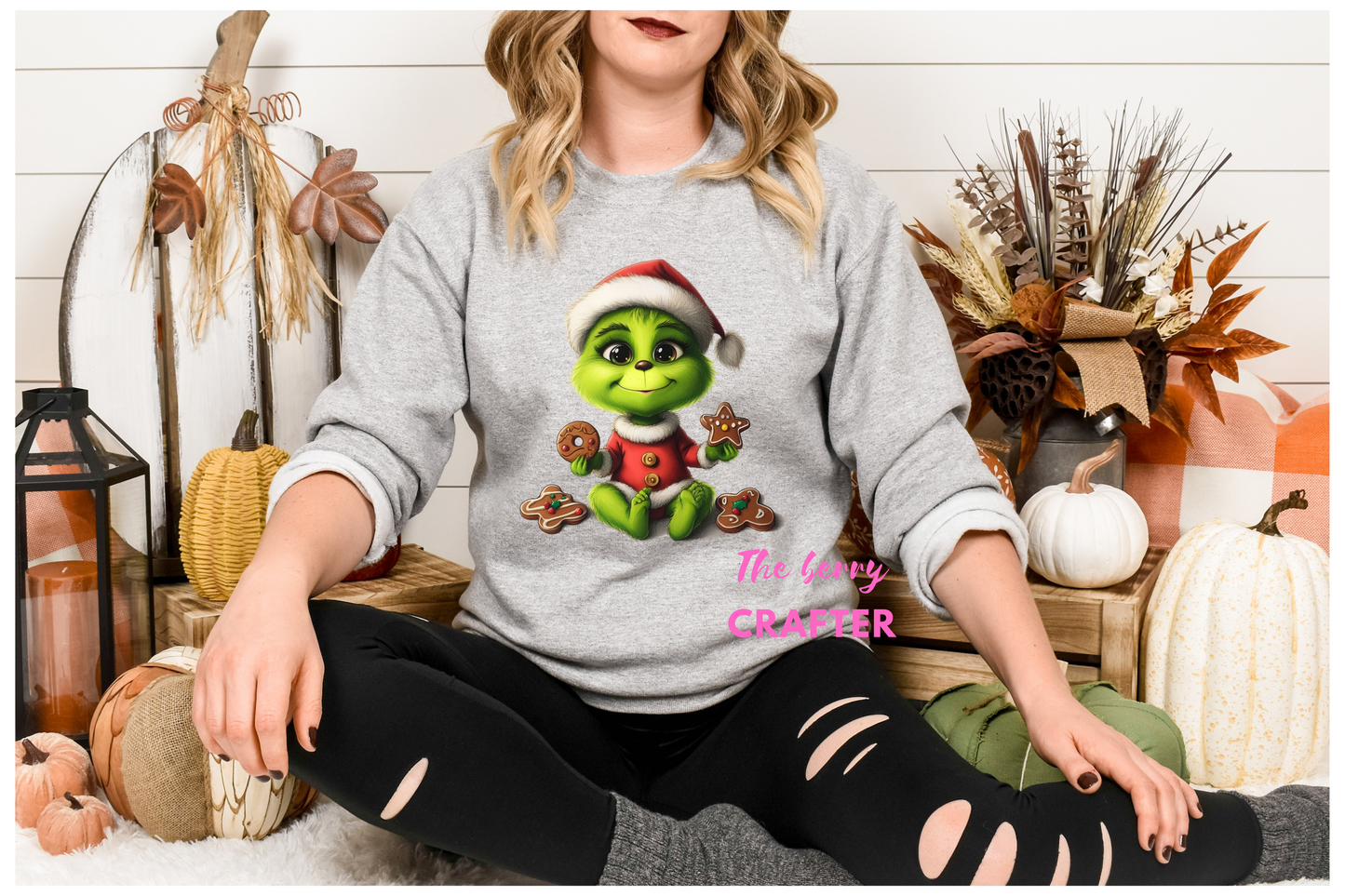 Grinchy & gingerbread Sweatshirt