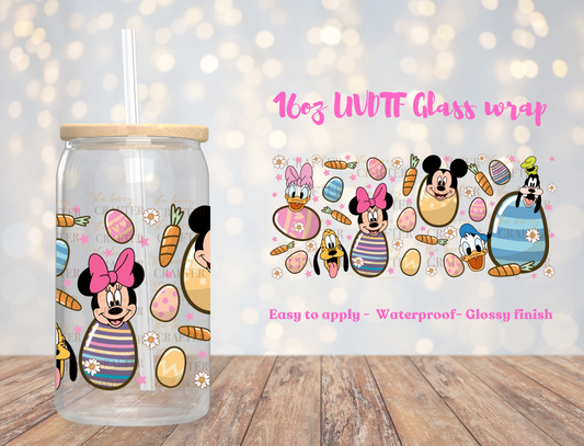 #197 Easter Mickey & Minnie family UVDTF Wrap