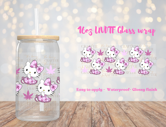 #262 Purple leaves HK UVDTF Wrap