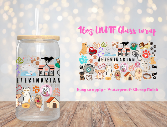 #243 Veterinarian life UVDTF Wrap