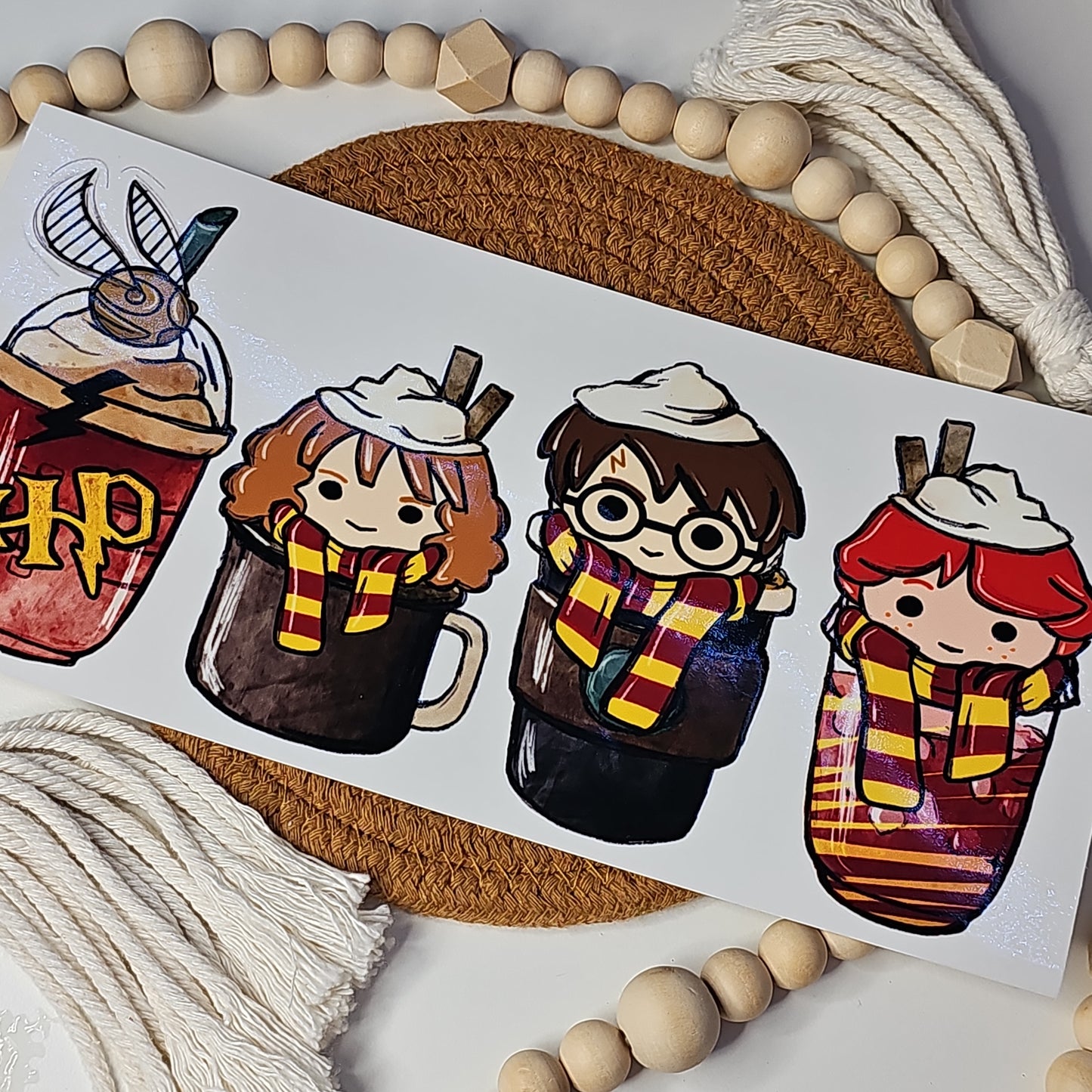 #202 Harry Potter in cups  UVDTF Wrap