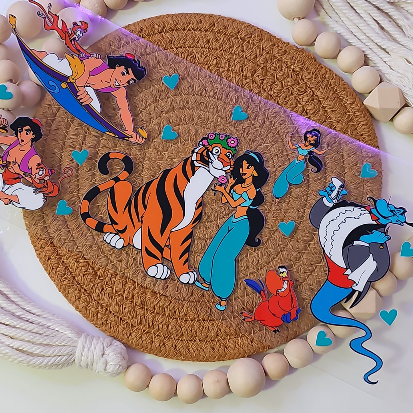 #35 Princess Jasmine & tiger Aladdin UVDTF Wrap