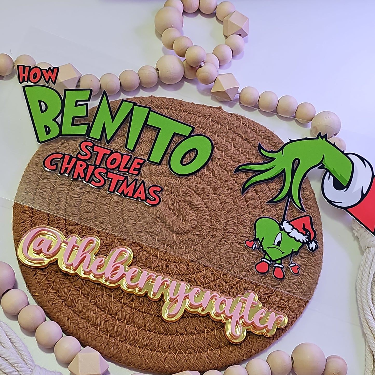 #XMAS62 How Benito stole Christmas UVDTF Wrap