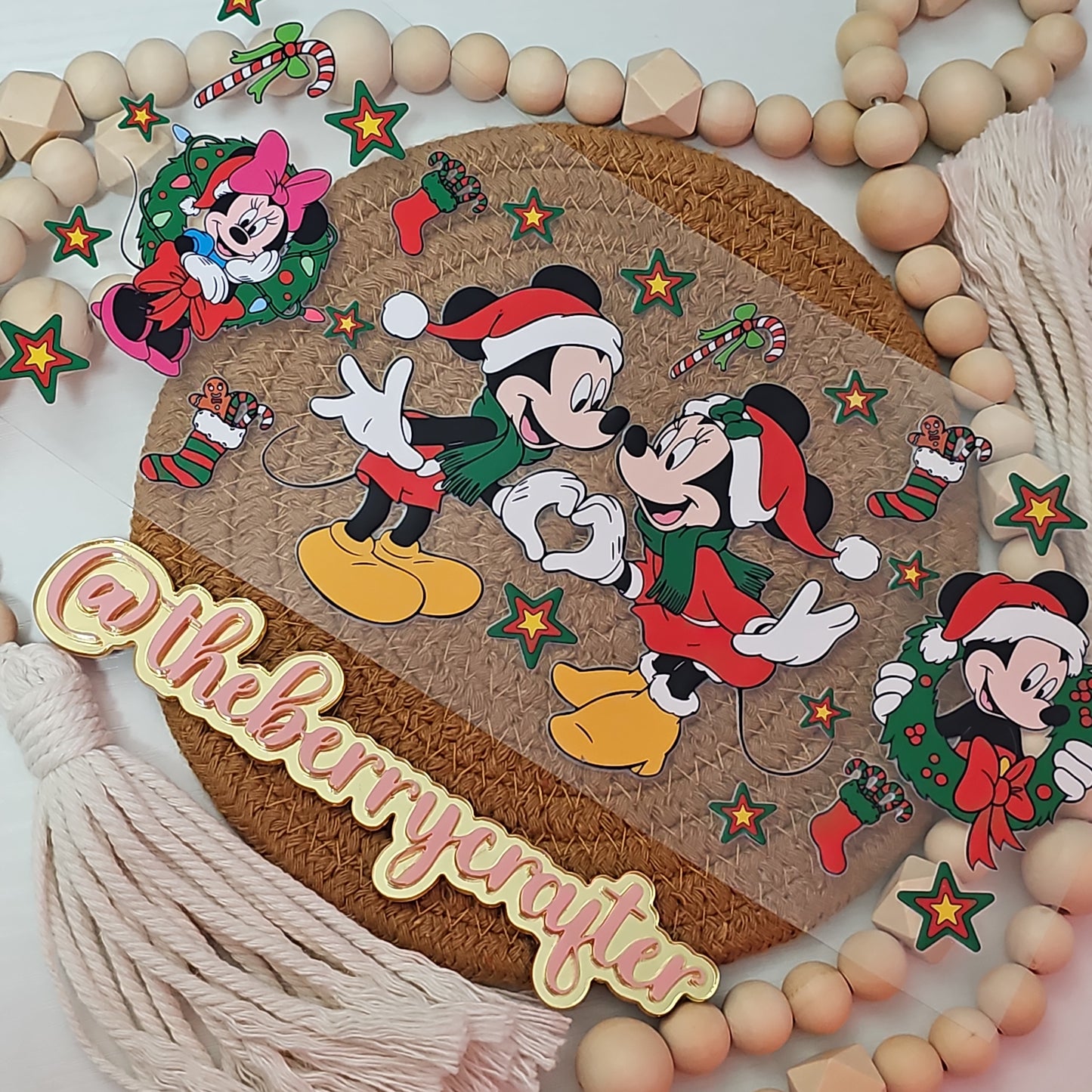 #620 Mickey & Minnie 🫶 Christmas UVDTF Wrap