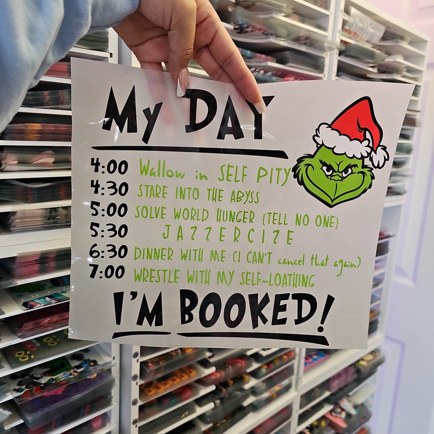 My day I'm booked DTF