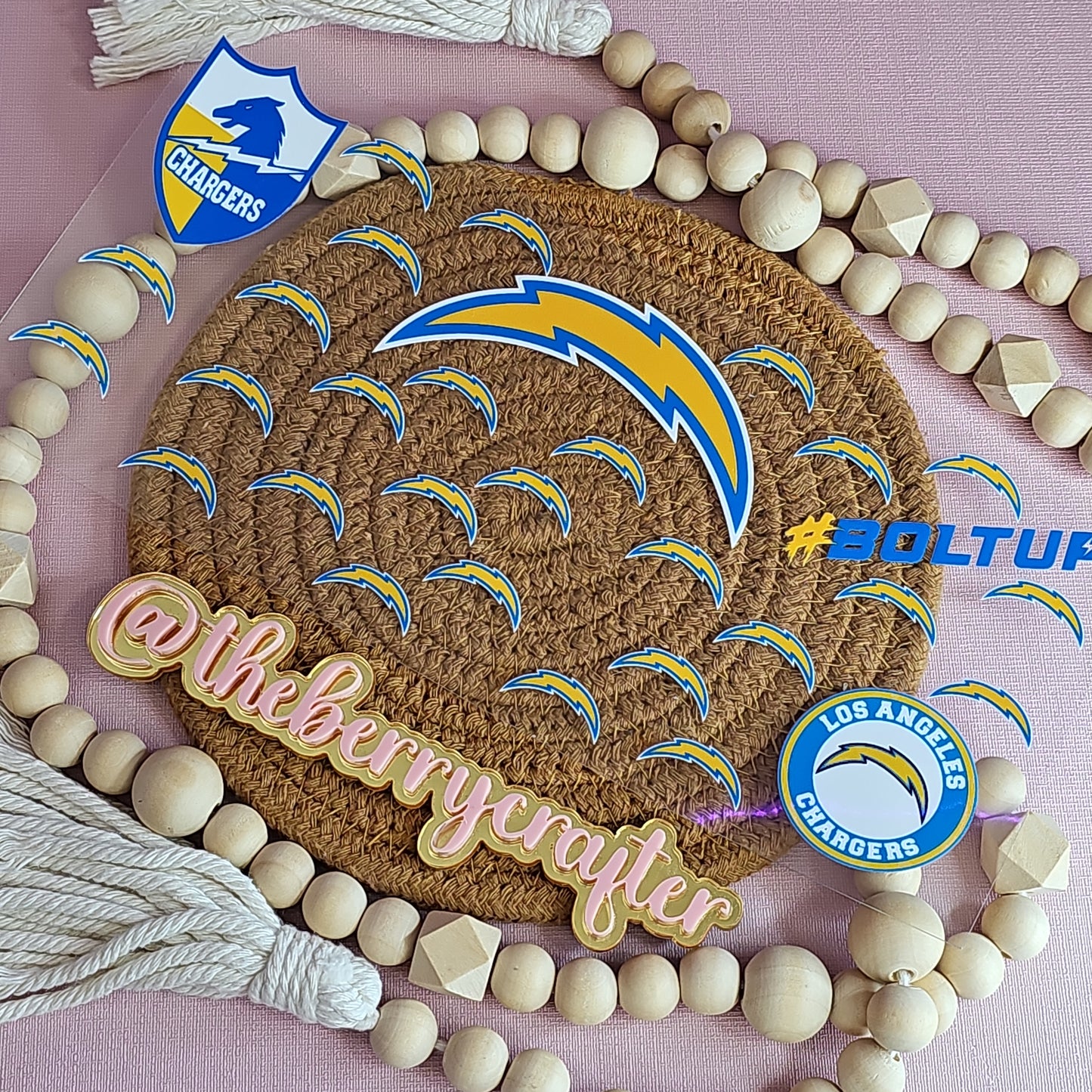 #111 Chargers Boltup UVDTF Wrap