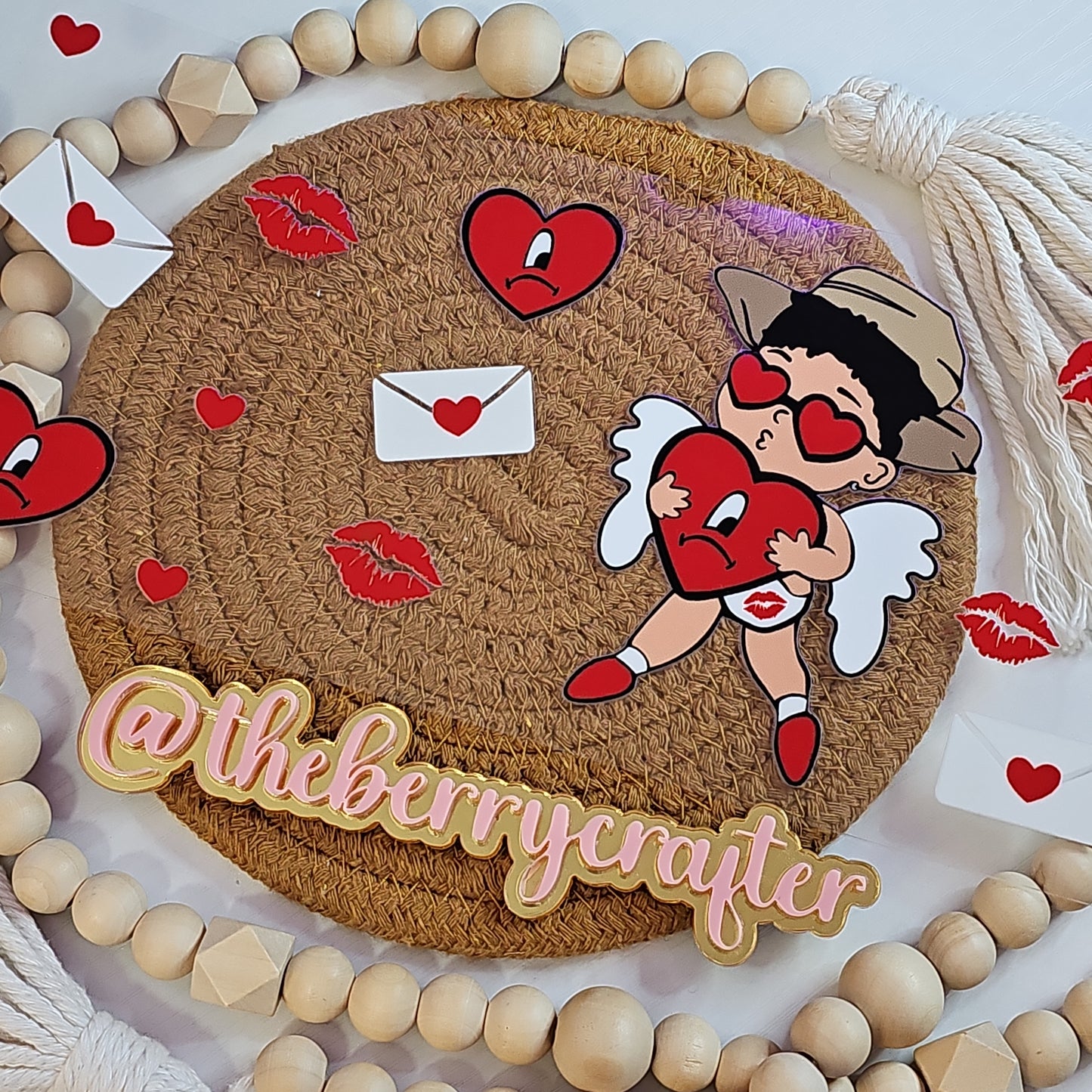 #241 Bad bunny love cards UVDTF Wrap