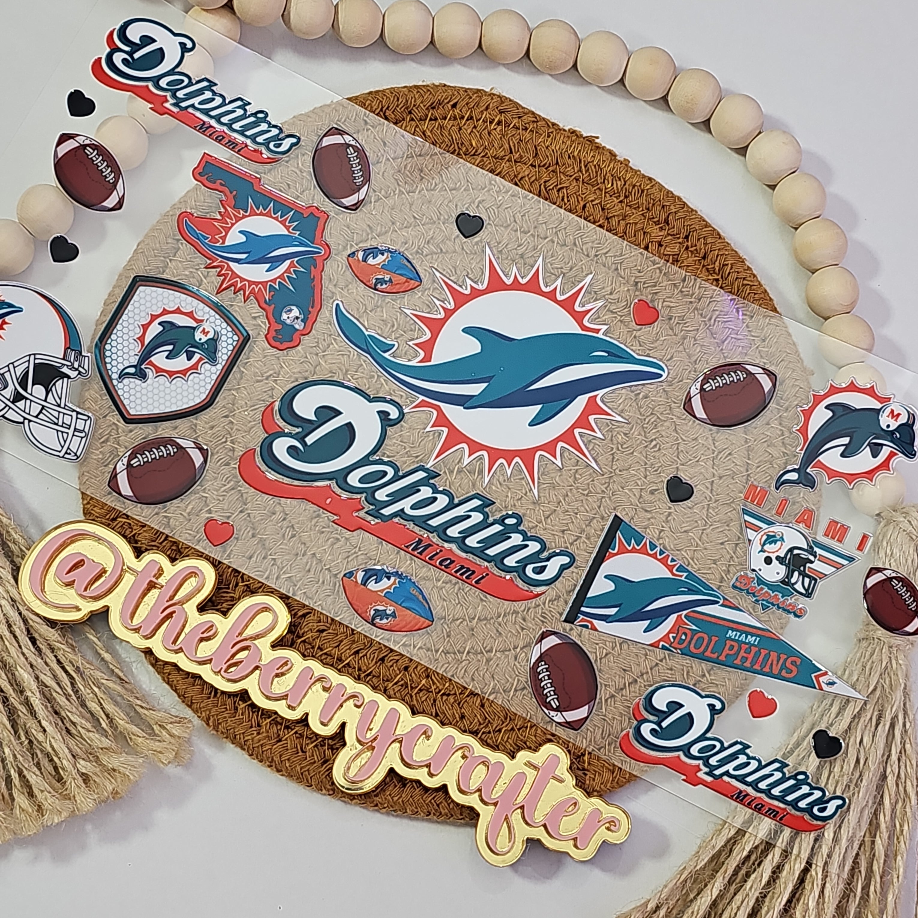 #943 Miami Dolphins UVDTF Wrap – Theberrycrafter