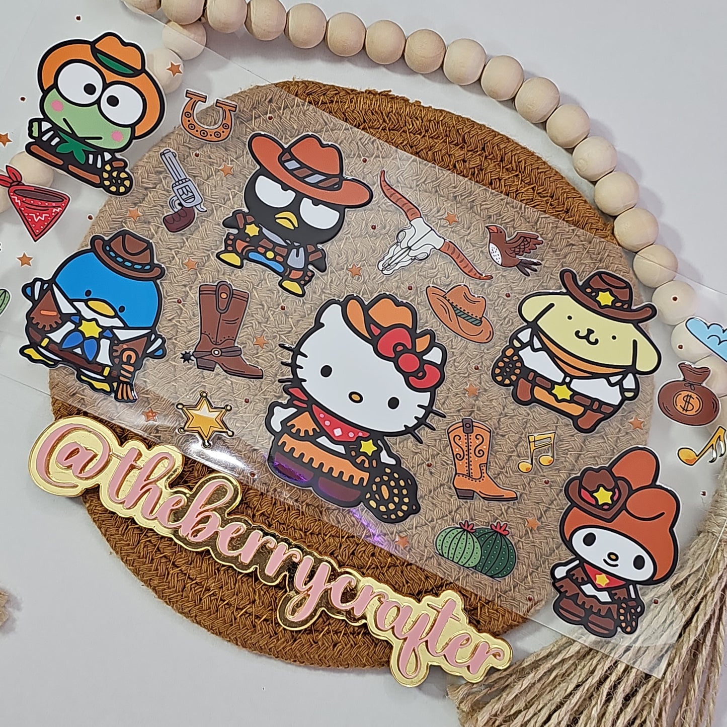 #31 Western Hello Kitty Sanrio UVDTF Wrap