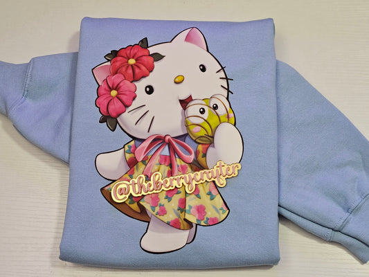 Flower Kitty Sweatshirt