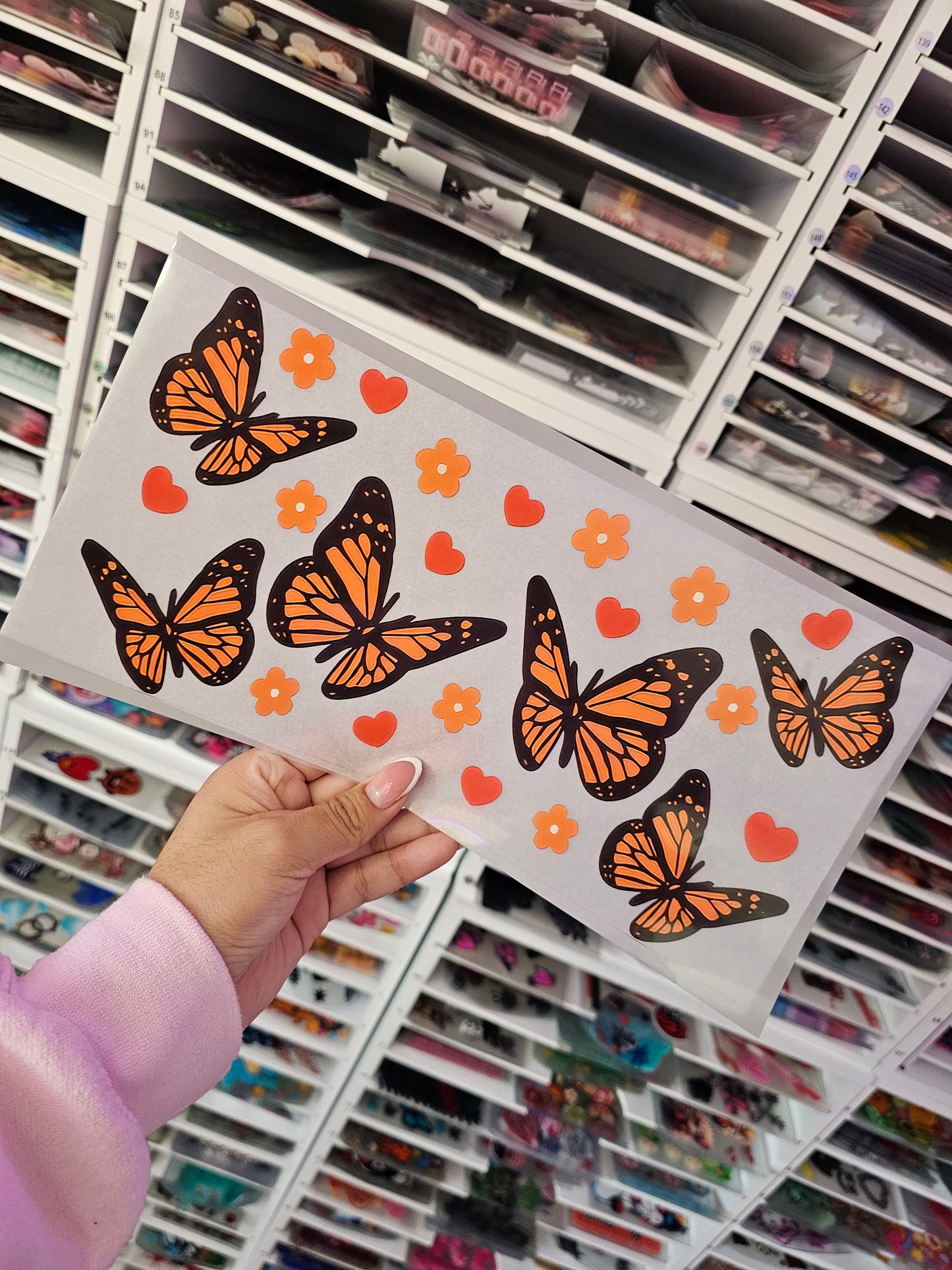 Orange butterflies DTF