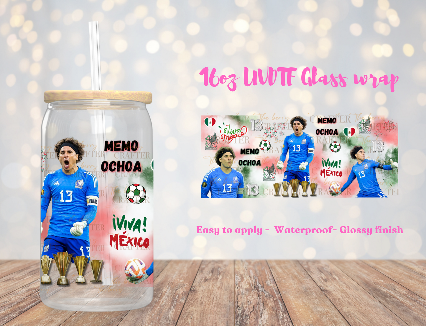 #156 Memo Ochoa Soccer player UVDTF Wrap