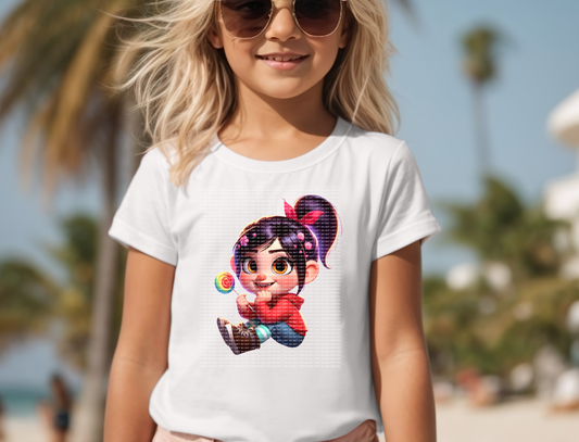 Youth Vanellope with candy DTF