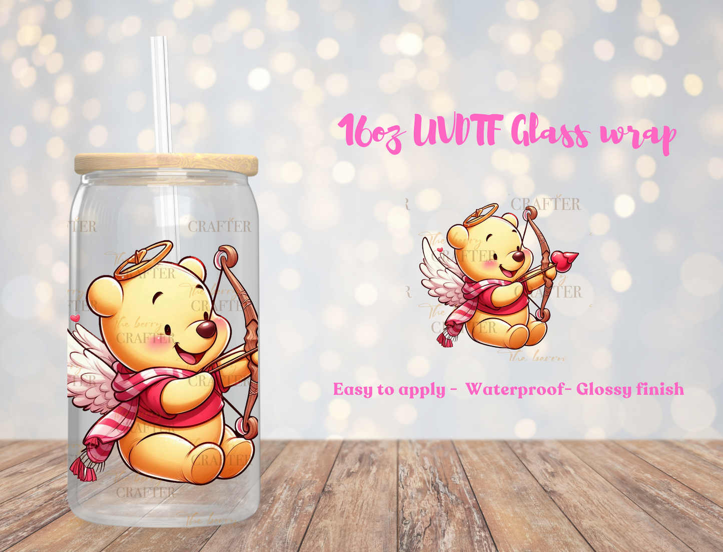 Decal Lovely baby bear UVDTF Wrap