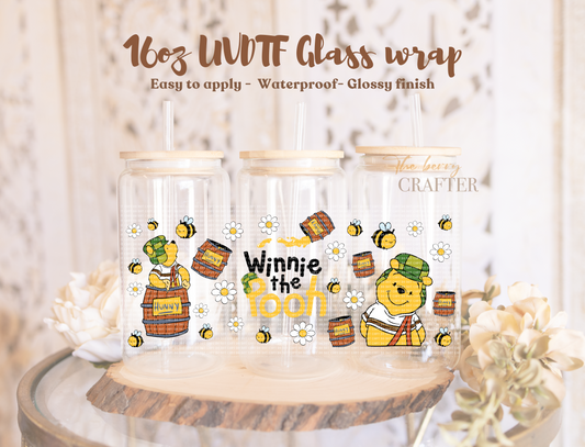 #547 winnie the pooh chanfles UVDTF Wrap