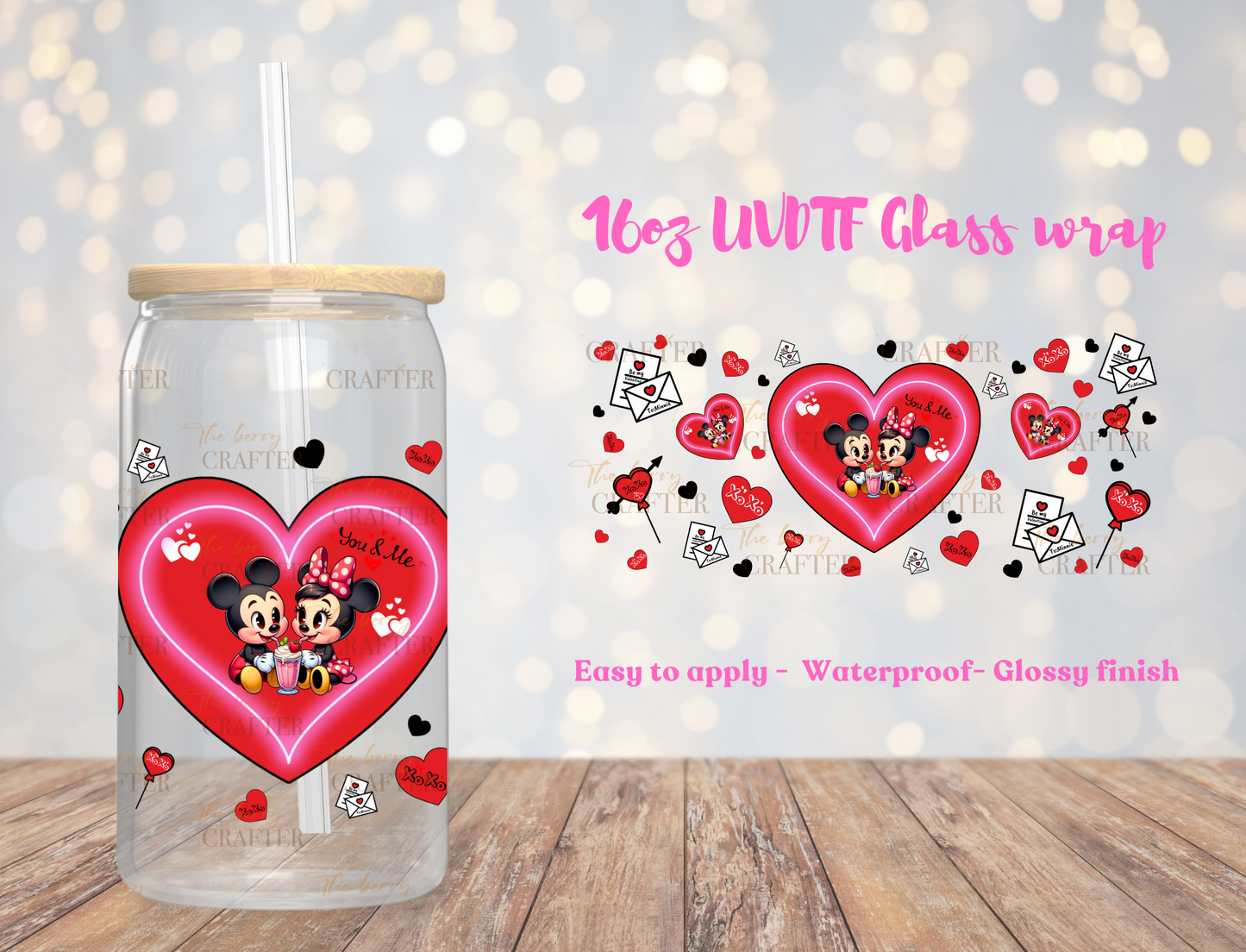 #406 mouse lovers & mini cards UVDTF Wrap