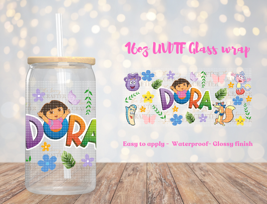 #323 Dora the explorer UVDTF Wrap