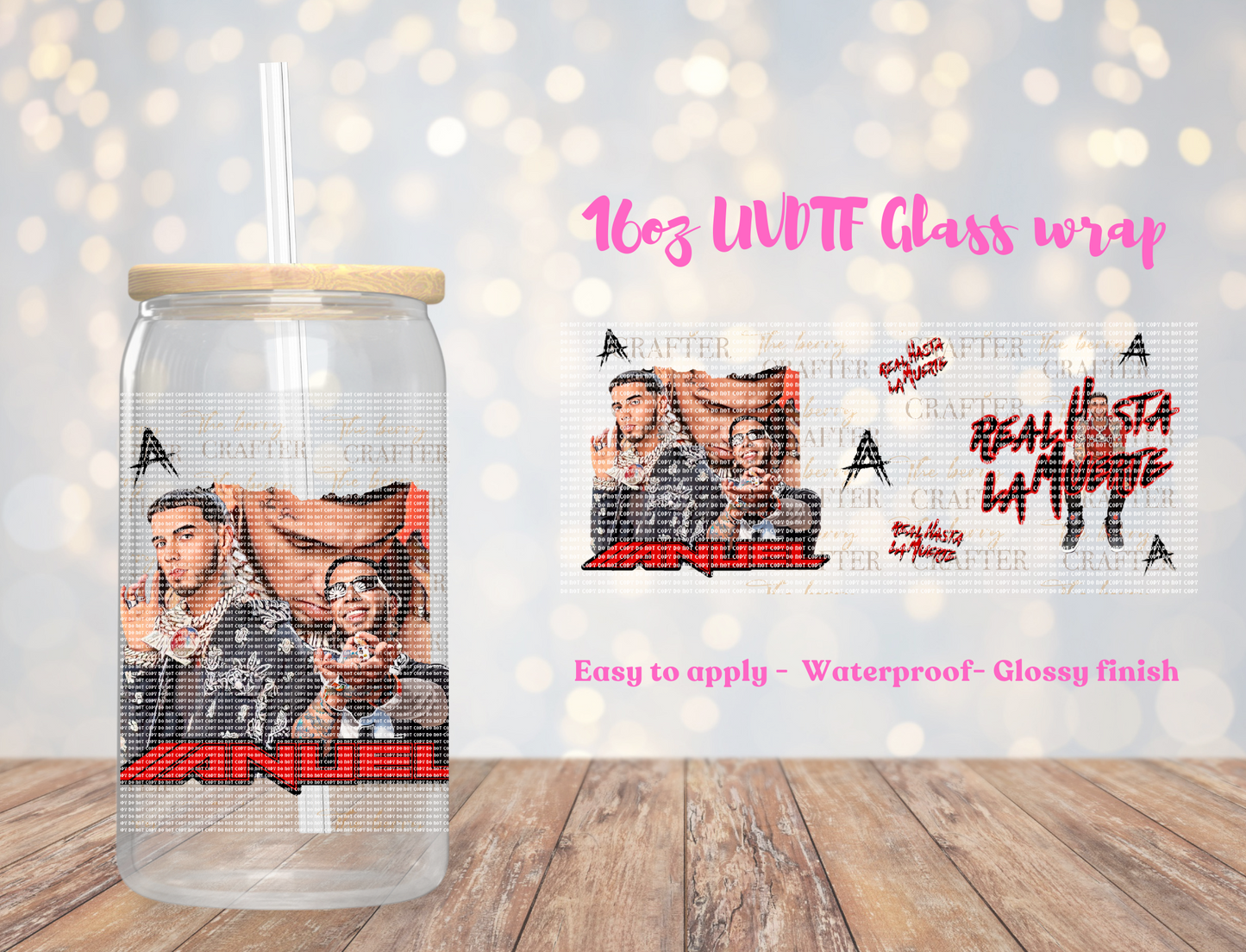 #383 Anuel Real hasta la muerte UVDTF Wrap