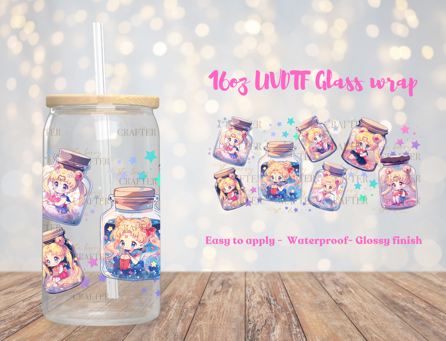 #212 Baby Moon cups UVDTF Wrap