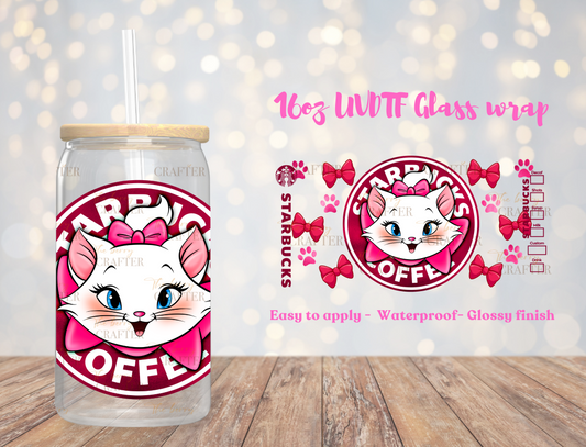 #106 Starbies pink Marie UVDTF Wrap