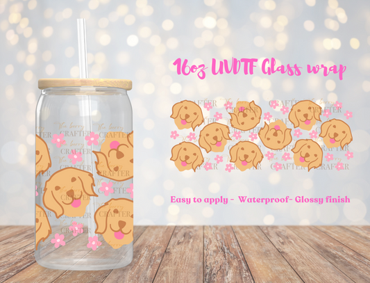 #267 Golden Retriever UVDTF Wrap