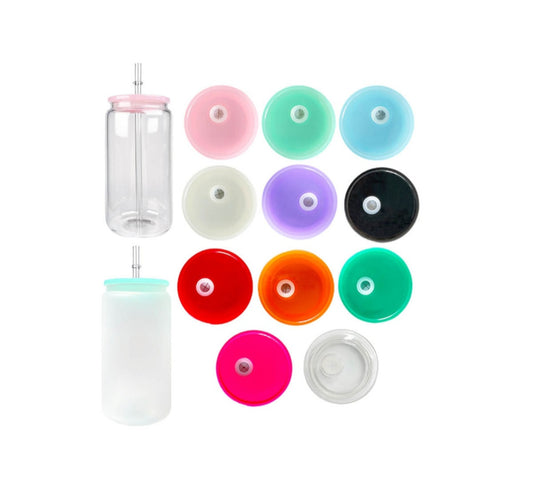 Pack of 5 Blank Cups with acrylic lids 16oz