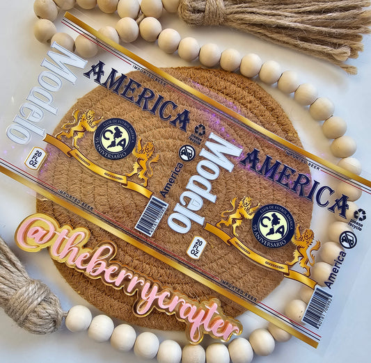 #341 America modelo UVDTF Wrap