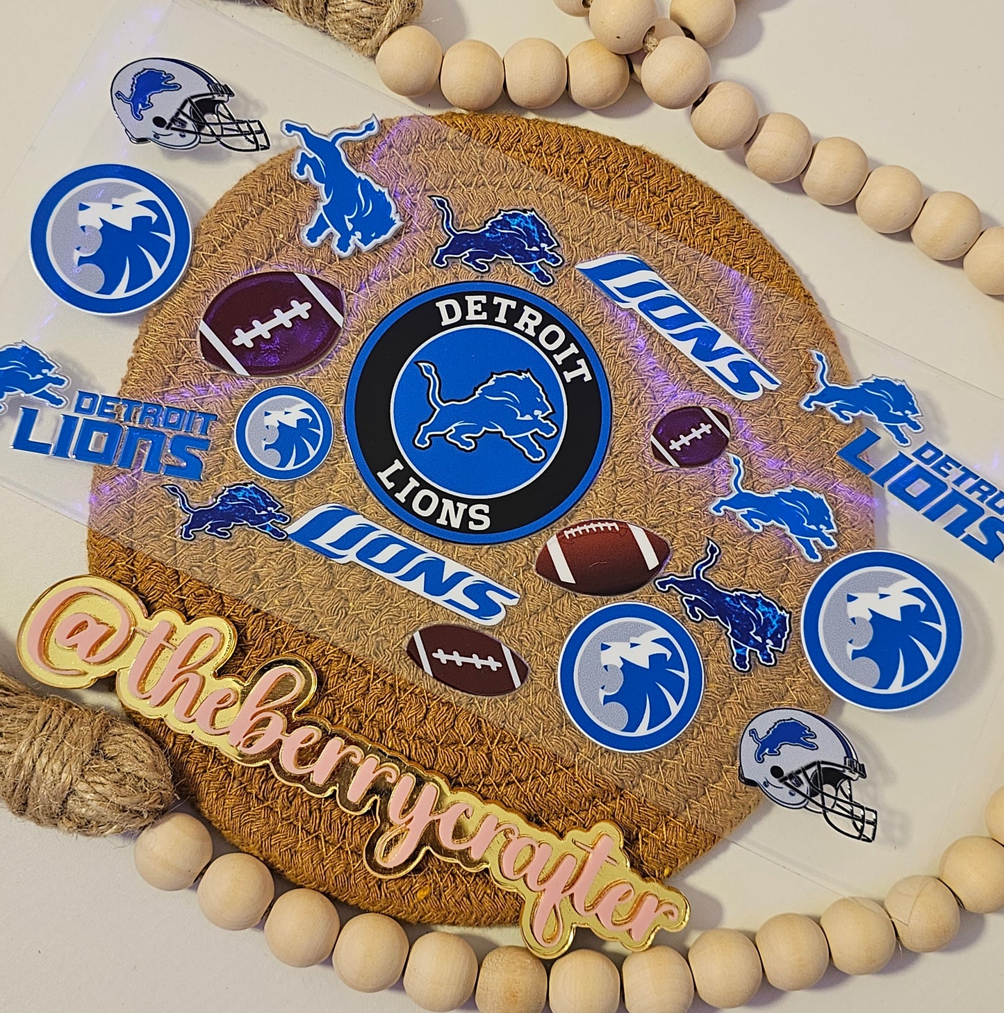 #130 Detroit Lions v2 UVDTF Wrap