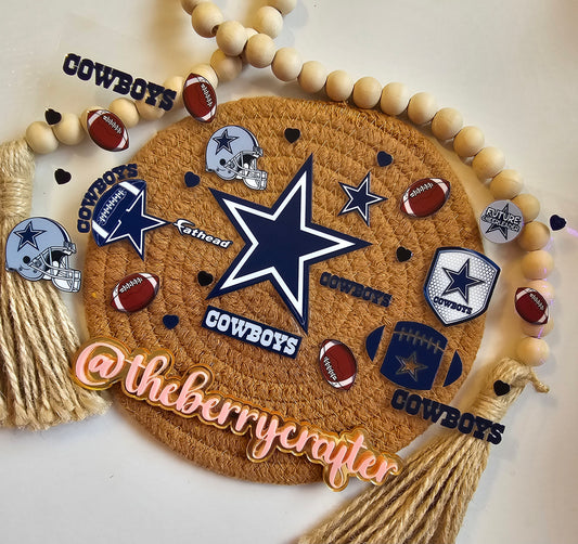 #193 cowboys star in the center UVDTF Wrap